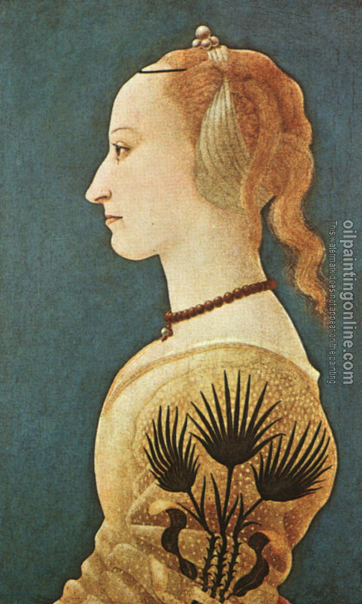 Baldovinetti, Alessio - Graphic Portrait of a Lady in Yellow